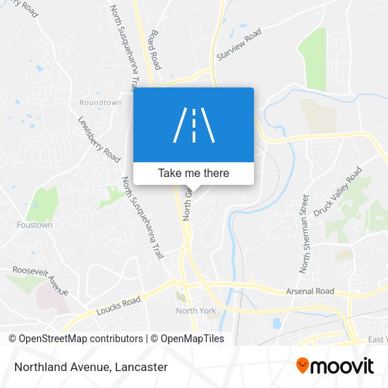 Northland Avenue map