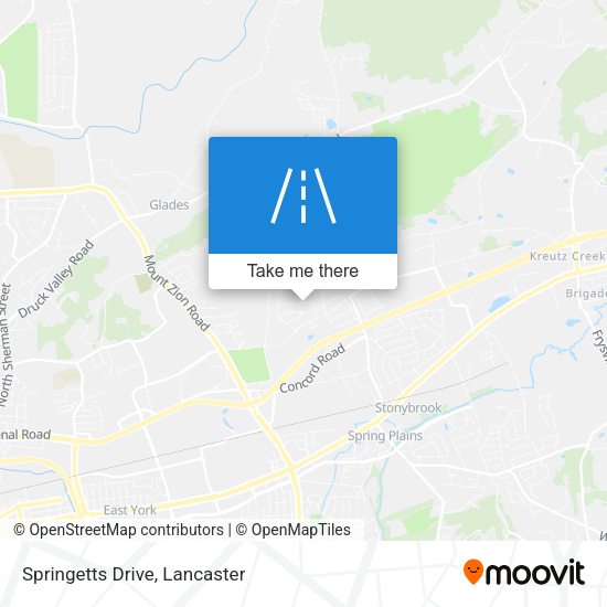 Mapa de Springetts Drive