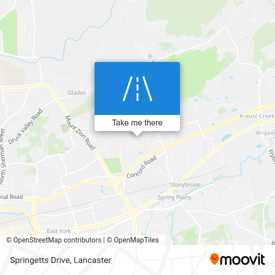 Springetts Drive map