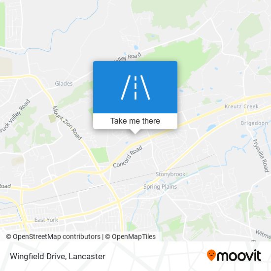 Wingfield Drive map