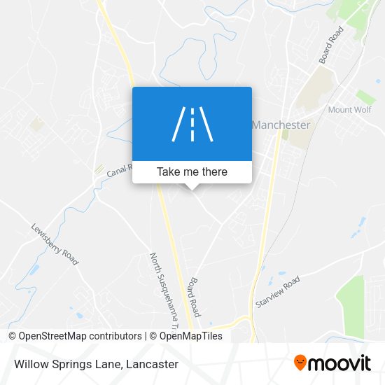 Willow Springs Lane map