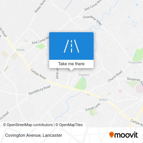 Covington Avenue map