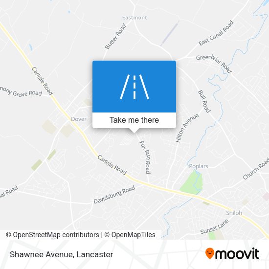Mapa de Shawnee Avenue
