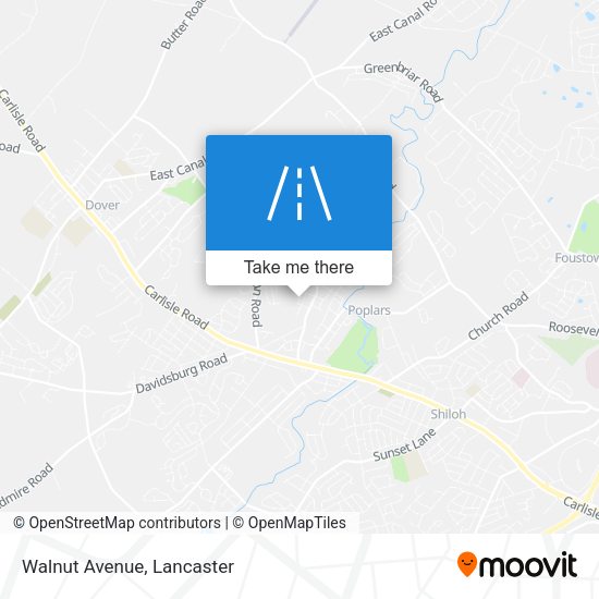 Mapa de Walnut Avenue