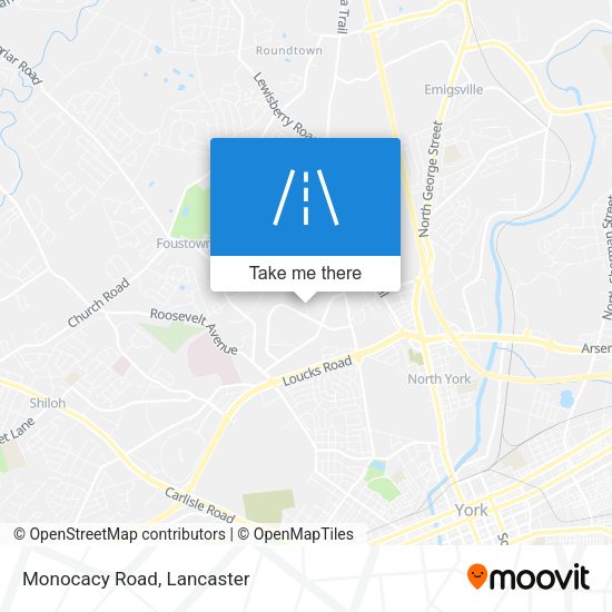 Mapa de Monocacy Road