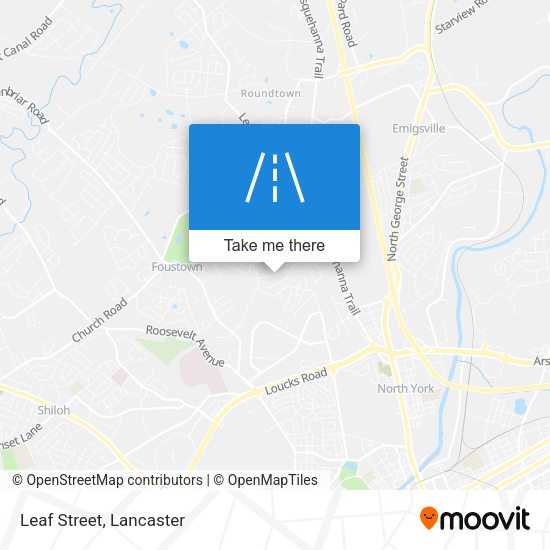 Mapa de Leaf Street