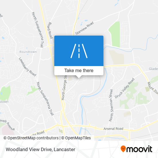 Woodland View Drive map