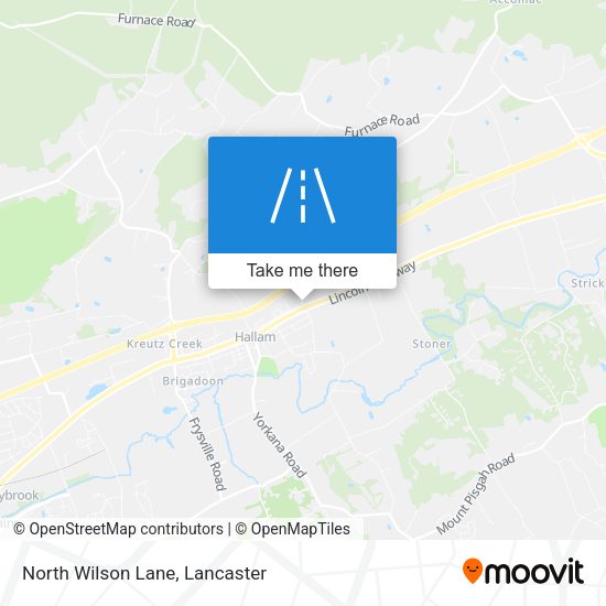 North Wilson Lane map