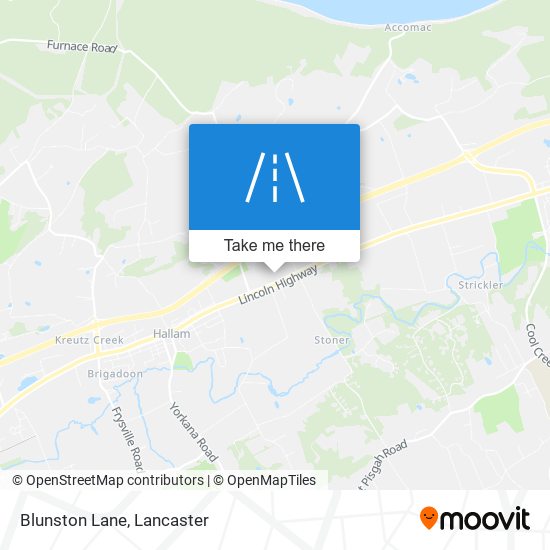 Blunston Lane map