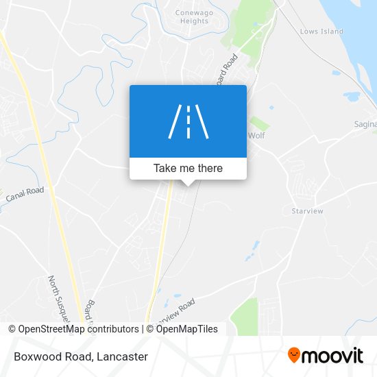 Mapa de Boxwood Road
