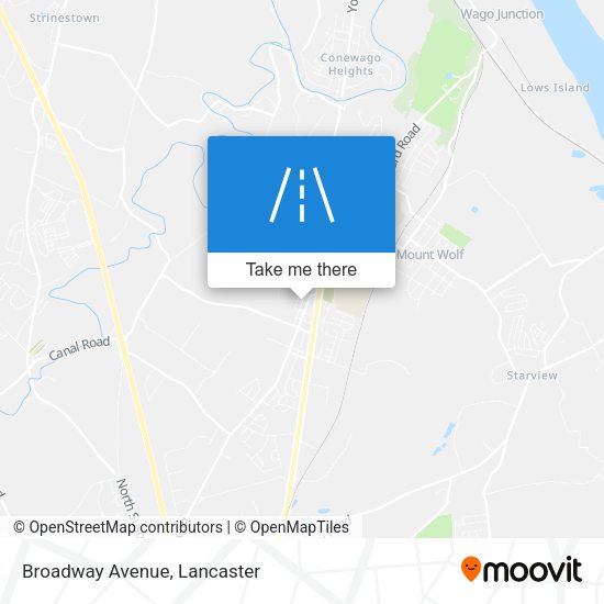 Mapa de Broadway Avenue