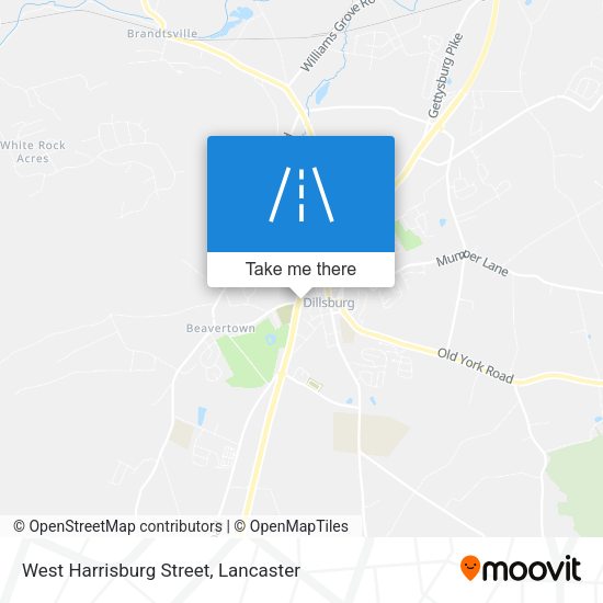 West Harrisburg Street map