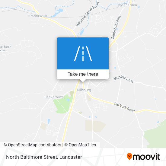 North Baltimore Street map