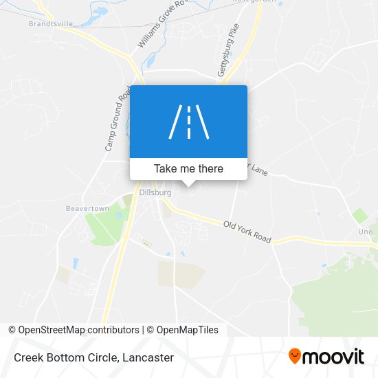 Creek Bottom Circle map