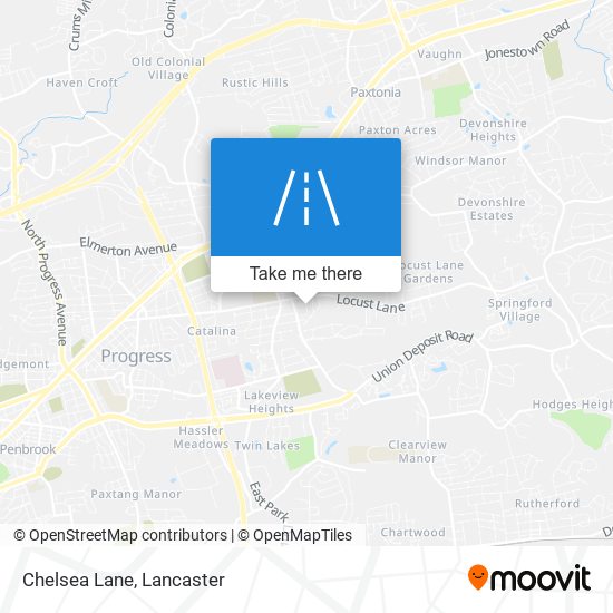 Chelsea Lane map