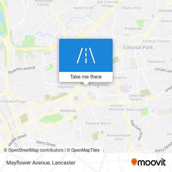 Mayflower Avenue map