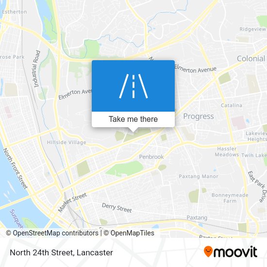 Mapa de North 24th Street