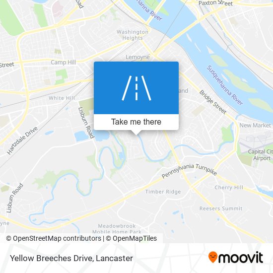 Mapa de Yellow Breeches Drive