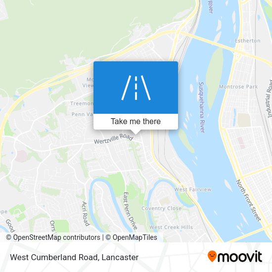 Mapa de West Cumberland Road