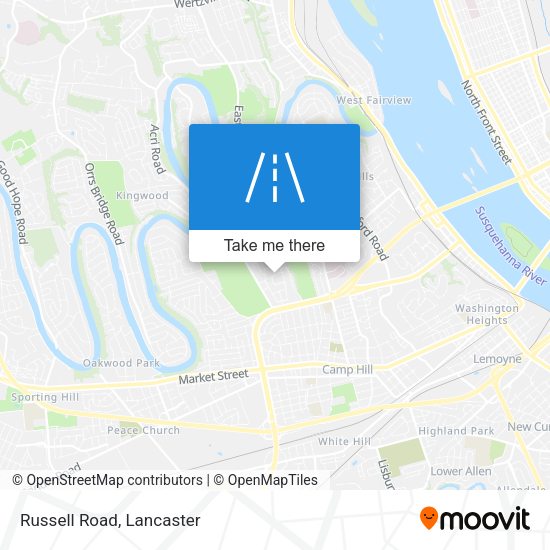 Mapa de Russell Road