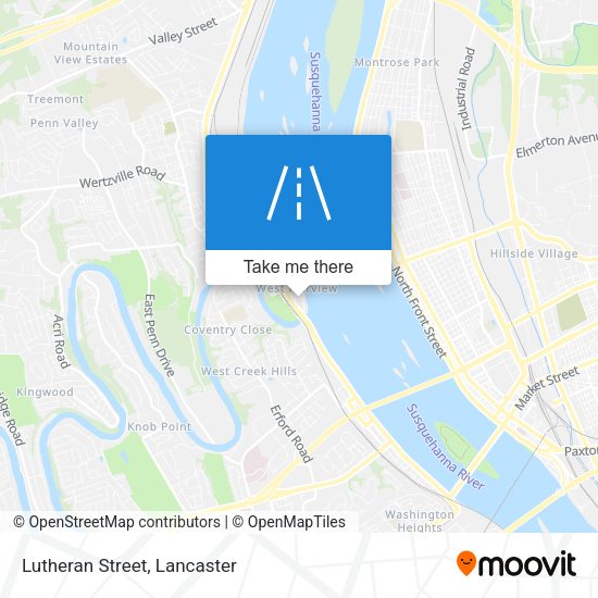 Mapa de Lutheran Street