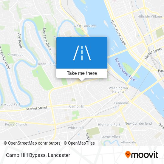 Mapa de Camp Hill Bypass