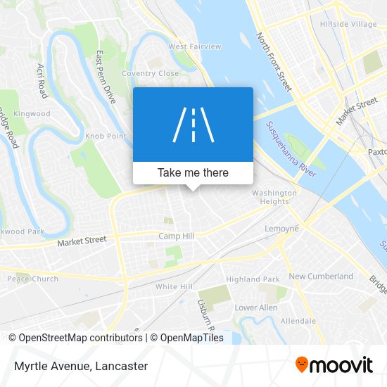 Mapa de Myrtle Avenue