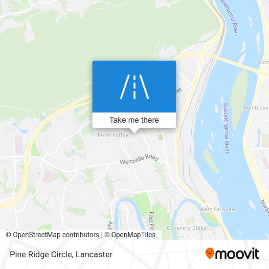 Mapa de Pine Ridge Circle