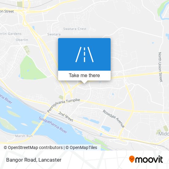 Bangor Road map