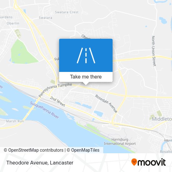 Mapa de Theodore Avenue
