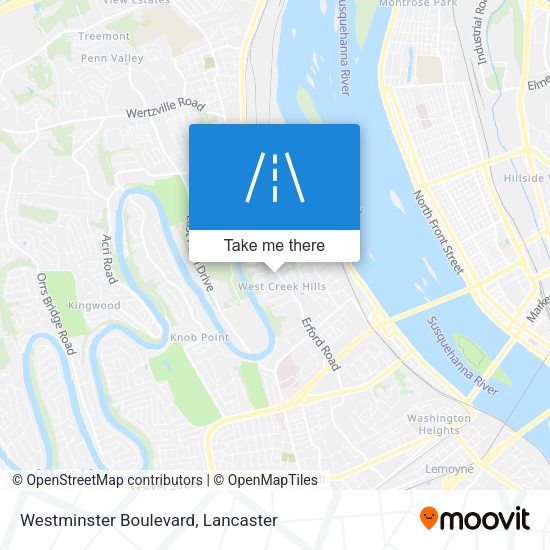 Westminster Boulevard map