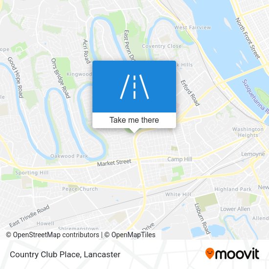 Mapa de Country Club Place