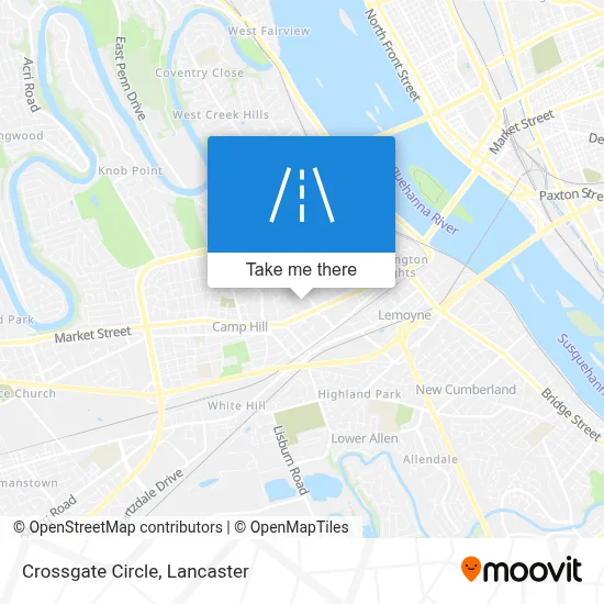 Crossgate Circle map