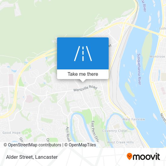 Mapa de Alder Street