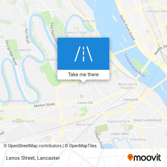Mapa de Lenox Street