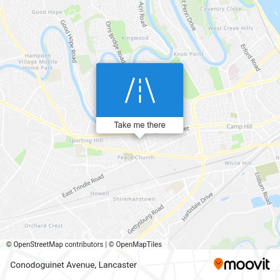 Conodoguinet Avenue map