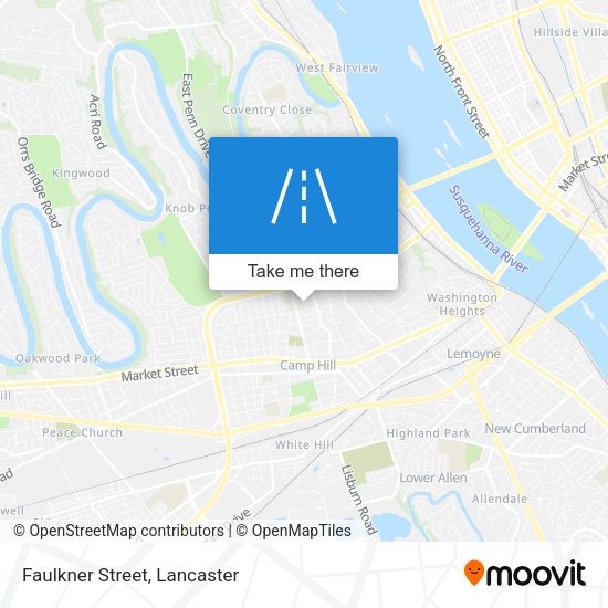 Mapa de Faulkner Street