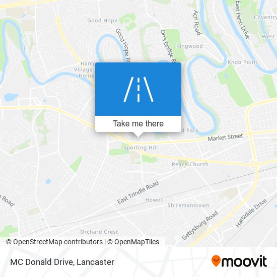 MC Donald Drive map