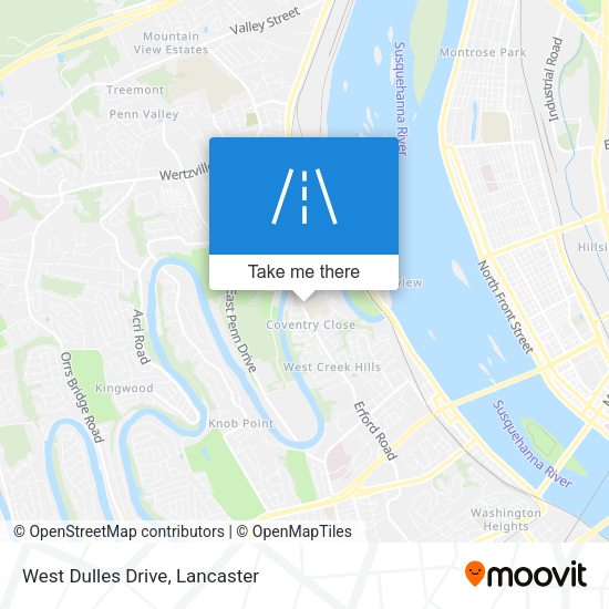 West Dulles Drive map