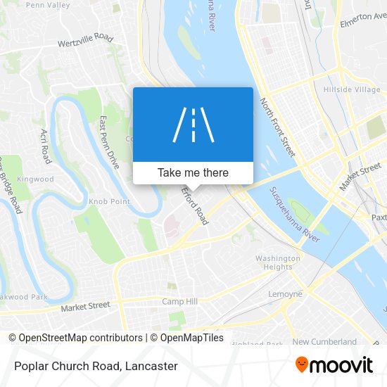 Mapa de Poplar Church Road