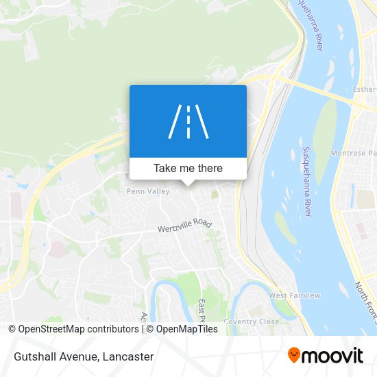 Mapa de Gutshall Avenue