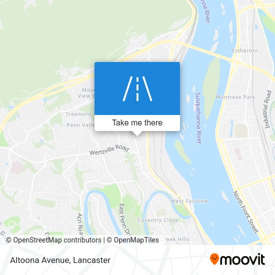 Mapa de Altoona Avenue