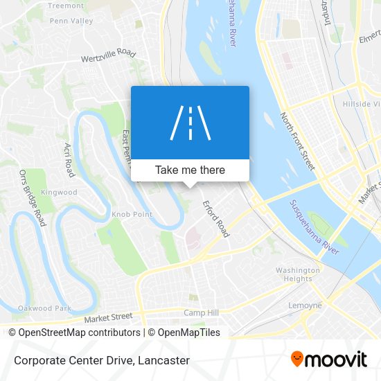 Mapa de Corporate Center Drive