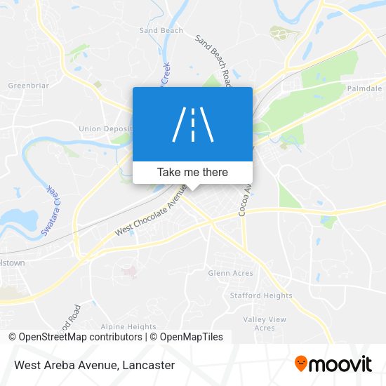 Mapa de West Areba Avenue