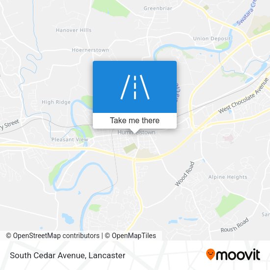 Mapa de South Cedar Avenue