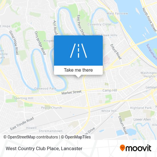 Mapa de West Country Club Place