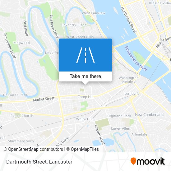 Mapa de Dartmouth Street