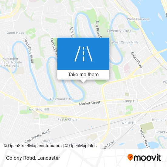 Mapa de Colony Road