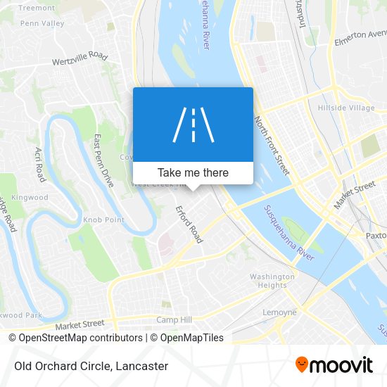 Old Orchard Circle map
