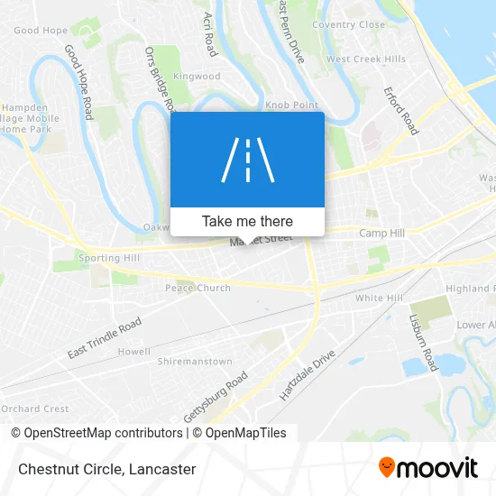 Chestnut Circle map